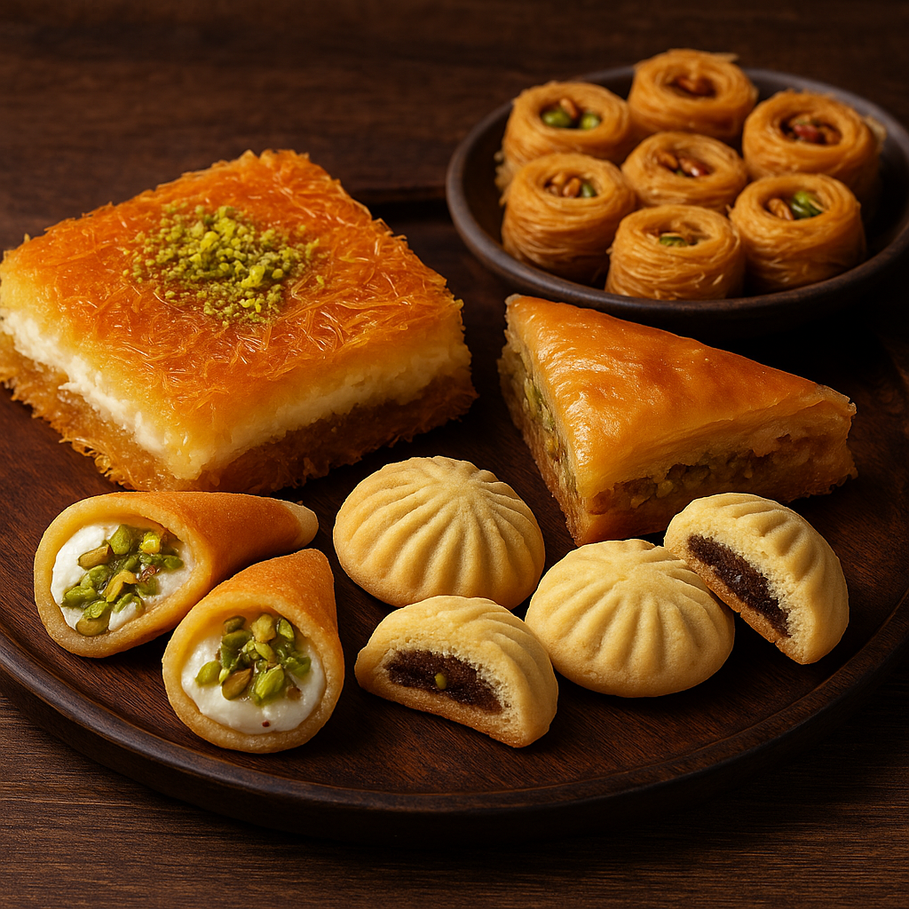 🥮 دليل شامل لأنواع الحلويات الشرقية وأشهر الوصفات التقليدية